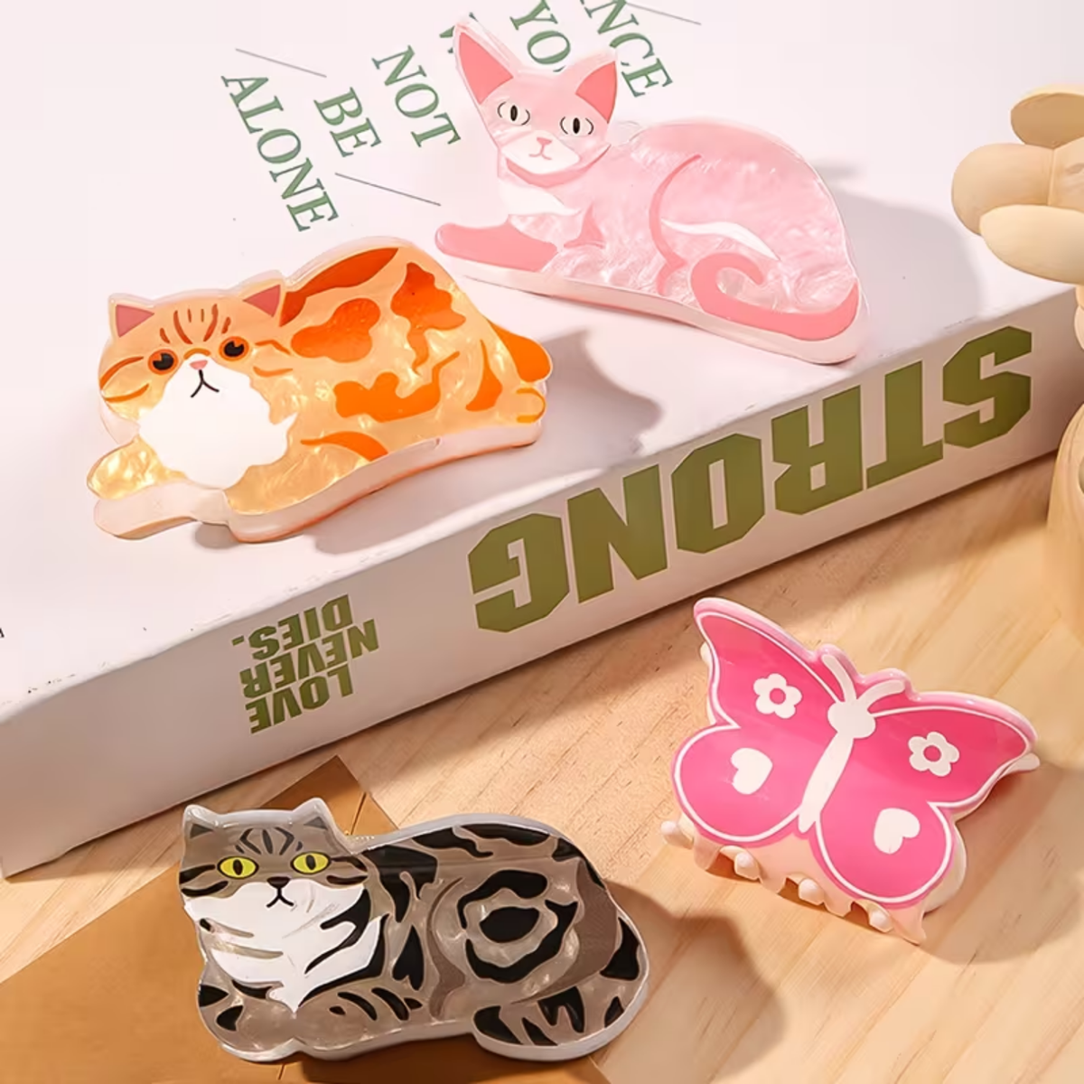Gancho para Cabello con Diseño de Gatito