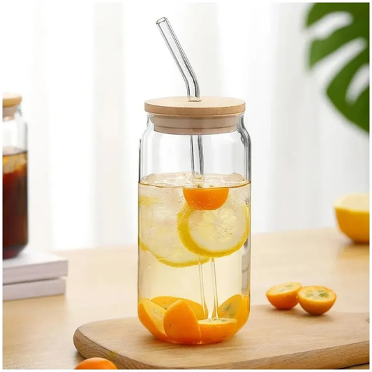 Vaso de Vidrio con Sorbete de 500 ml
