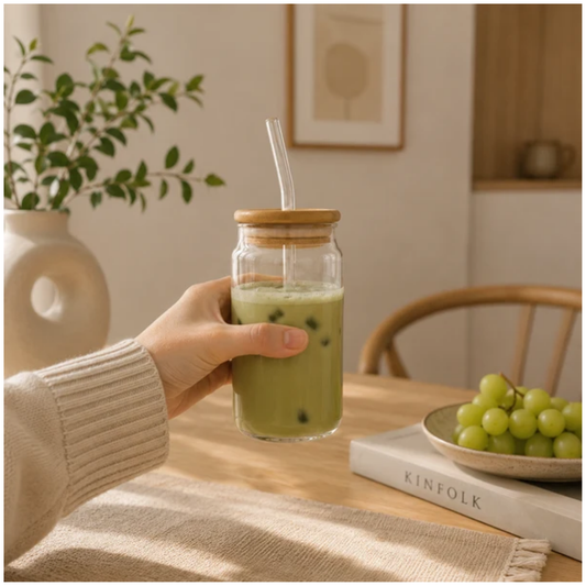 Vaso de Vidrio con Sorbete de 500 ml