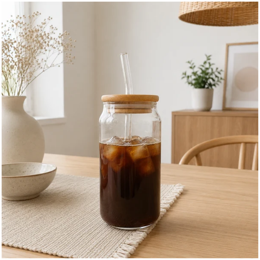 Vaso de Vidrio con Sorbete de 500 ml