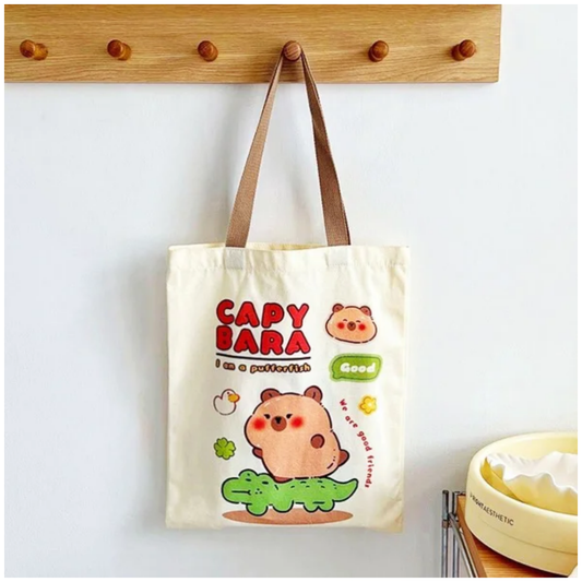 Tote Bag de Capibara Kawaii