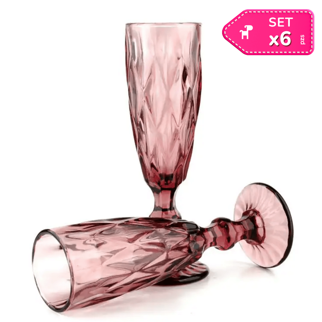 Set x6 Copas de Vidrio Largo 160 ml