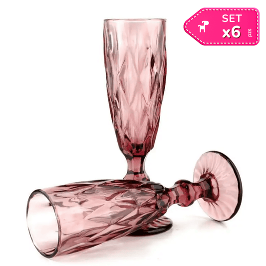 Set x6 Copas de Vidrio Largo 160 ml