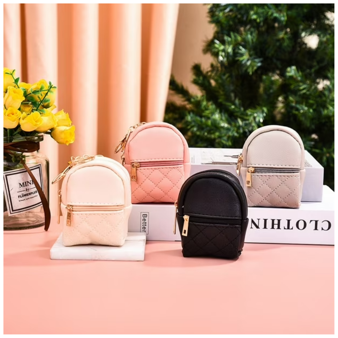 Llavero Monedero Mini Bolso PU