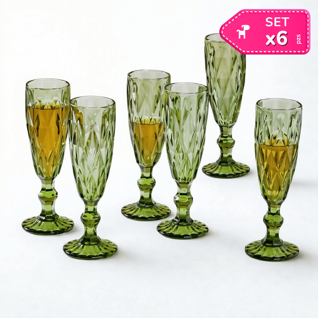 Set x6 Copas de Vidrio Largo 160 ml