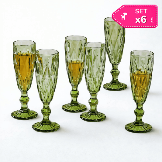 Set x6 Copas de Vidrio Largo 160 ml