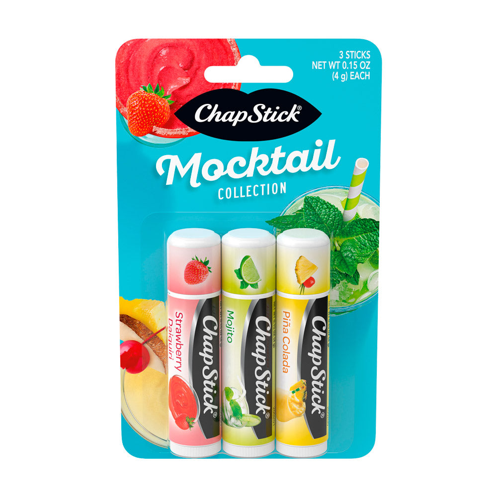 Bálsamo labial CHAPSTICK Mocktail x3