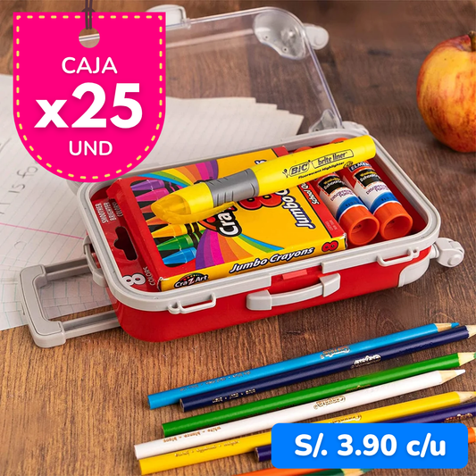 Mini Maletita L Dark Red x25 UND