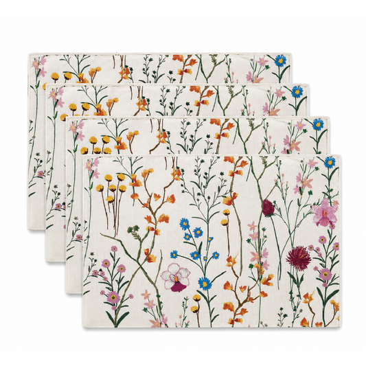 Set x4 Individuales Floral
