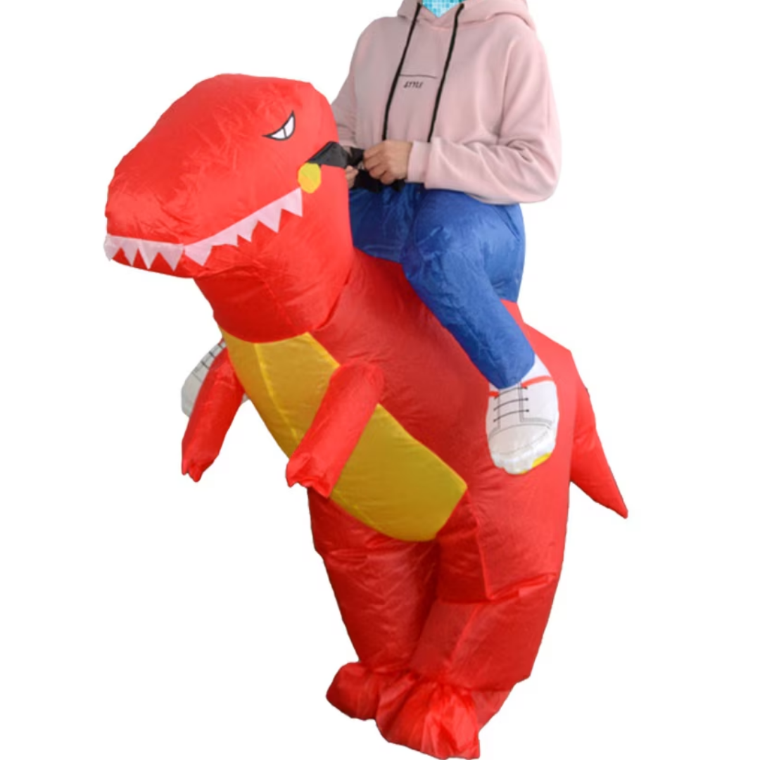Disfraz Inflable Dinosaurio Infantil Rojo