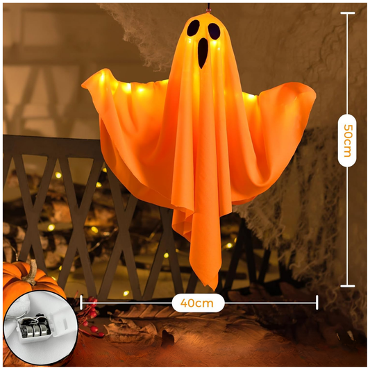 Fantasma Colgante Decorativo con Luz LED para Halloween