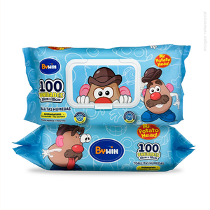 Toalla Húmeda Antibacterial x100 Mr. Potato Head