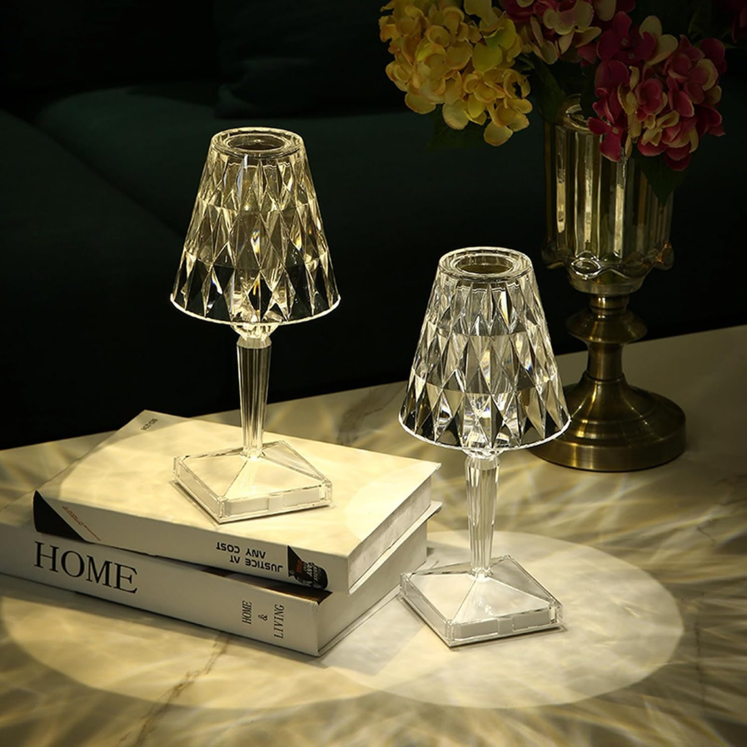 Lámpara de Mesa Inalámbrica Transparente LED