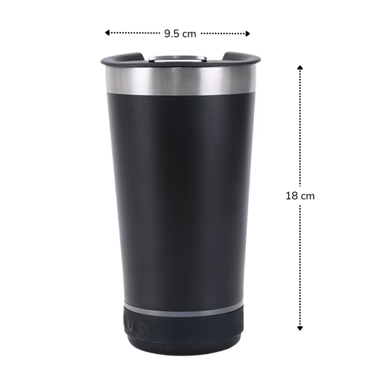 Vaso Térmico 600 ml con Parlante Bluetooth