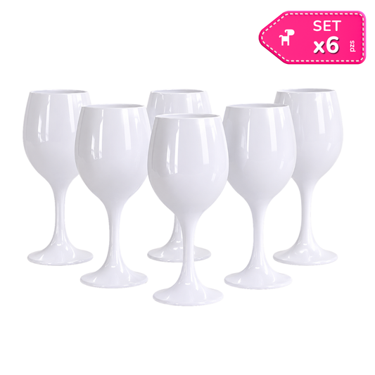 Set x6 Copas de Vino Galvanizada 300 ml