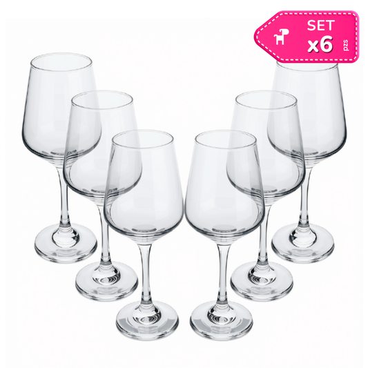 Set x6 Copas para Vino 370 ml