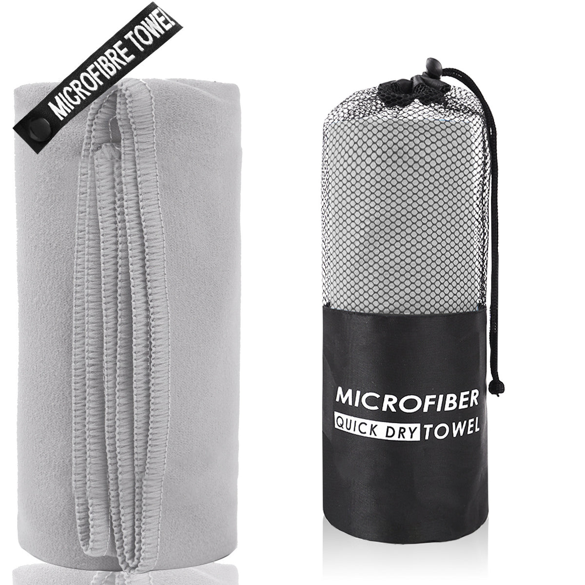TOALLA DE MICROFIBRA PEQUEÑA | GRIS