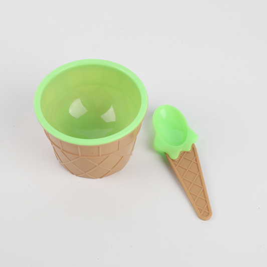 Bowl con Cuchara para Helado