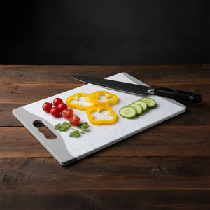 Tabla De Picar Gris Marmoleado