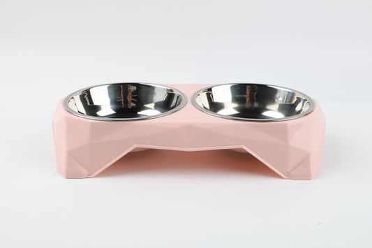 Plato Doble para Mascota Pasteles