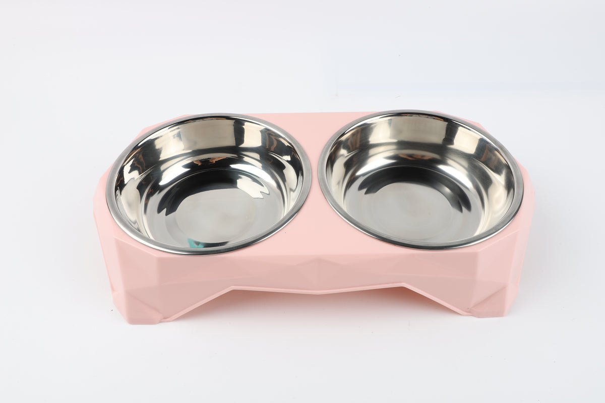 Plato Doble para Mascota Pasteles