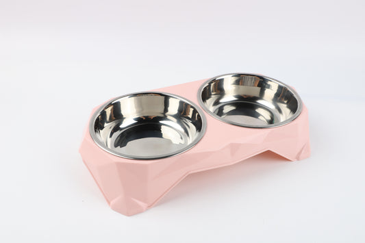 Plato Doble para Mascota Pasteles