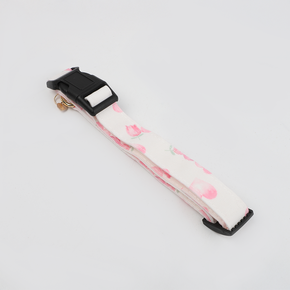 Collar Ajustable para Perro Rosado
