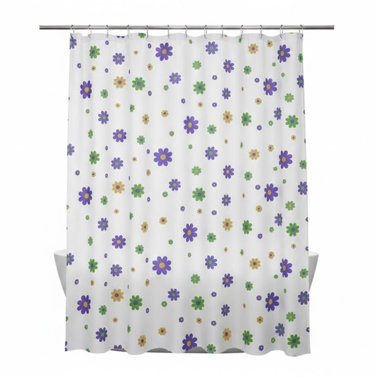 Cortina De Baño Flores