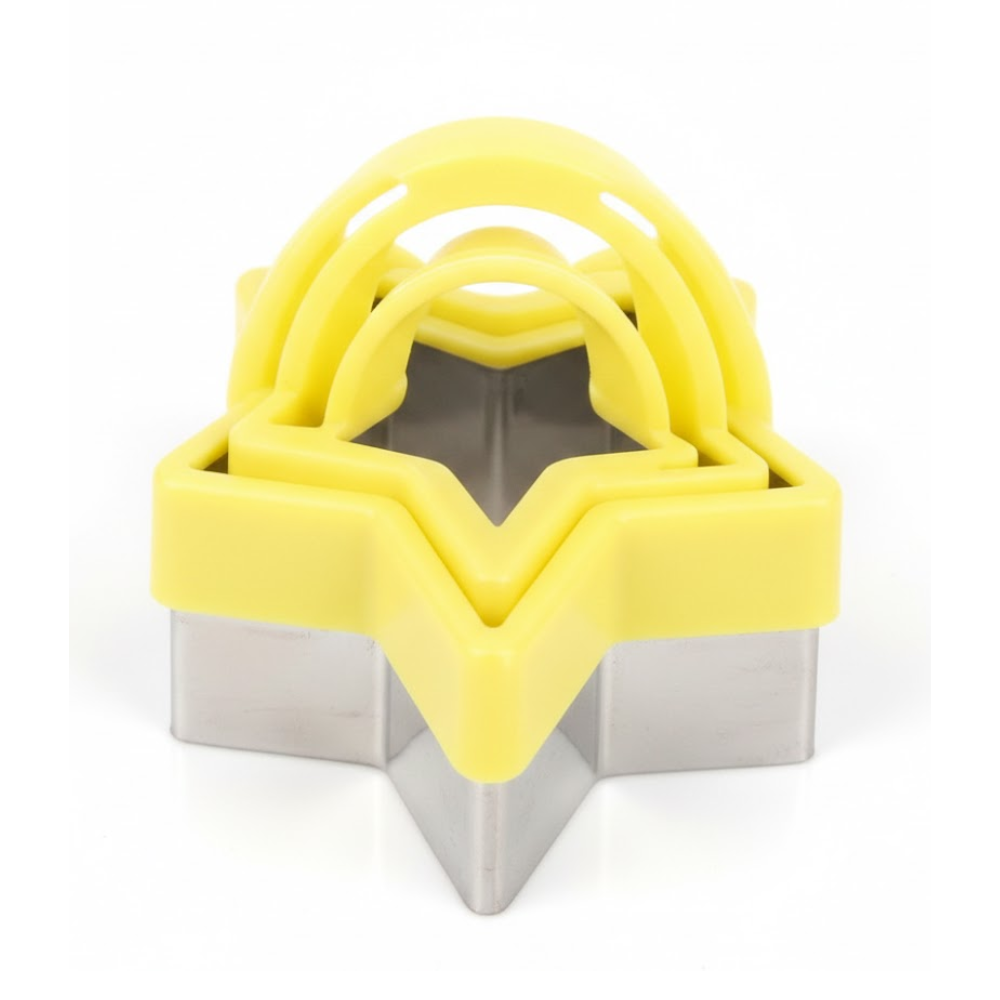 SET X 3CORTADOR DE GALLETAS ESTRELLAS