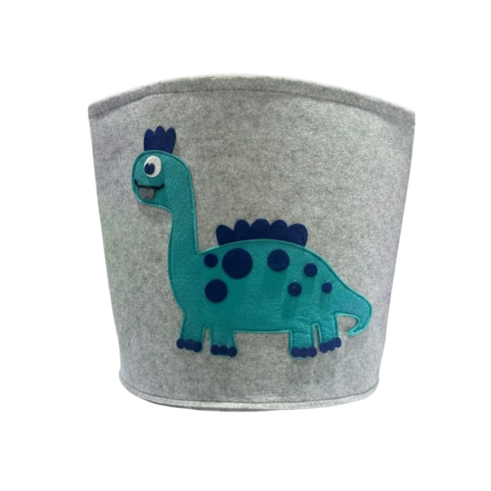 CANASTO DE TELA DISEÑO DINOSAURIO 30.5*47*3CM
