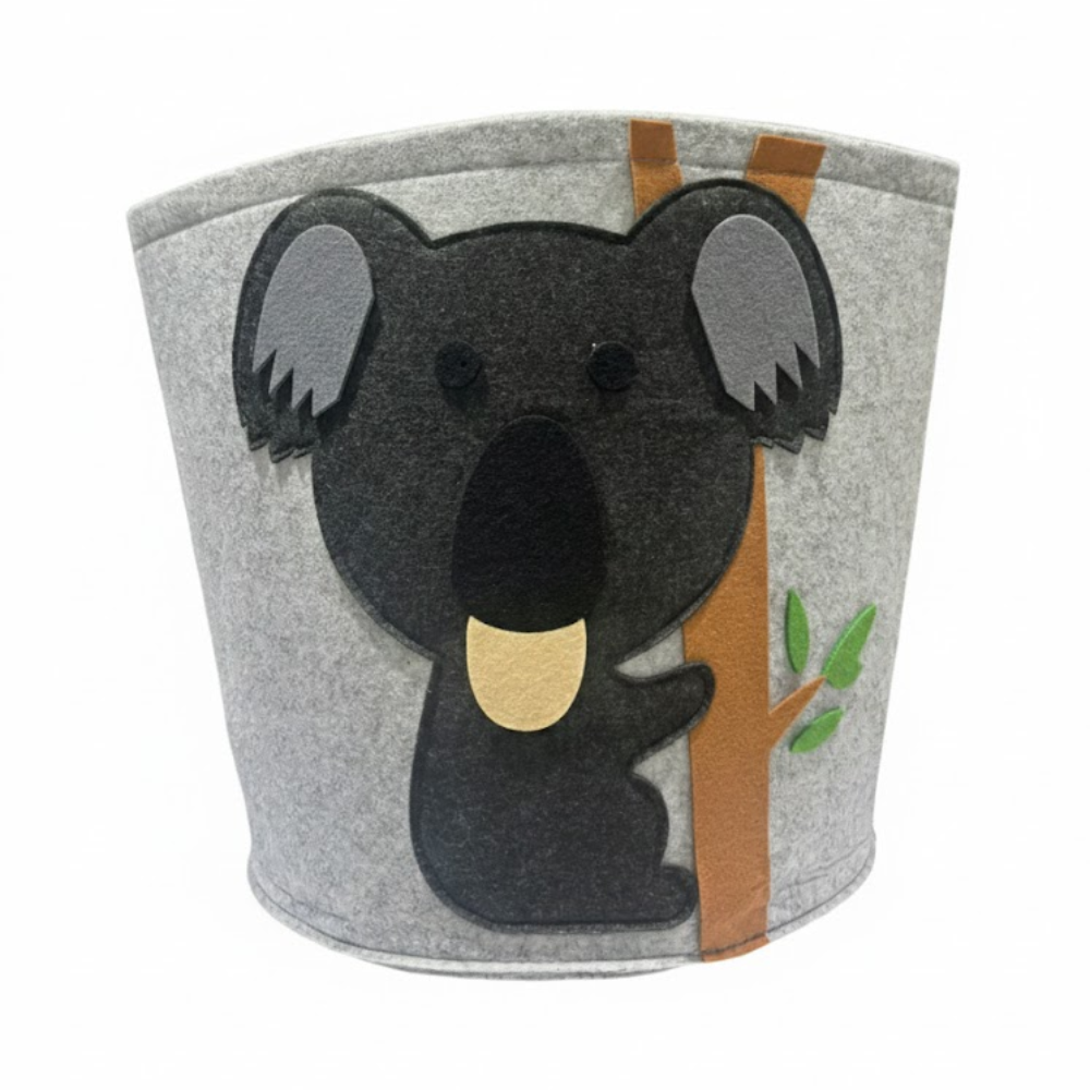 CANASTO DE TELA DISEÑO KOALA 30.5*47*3CM