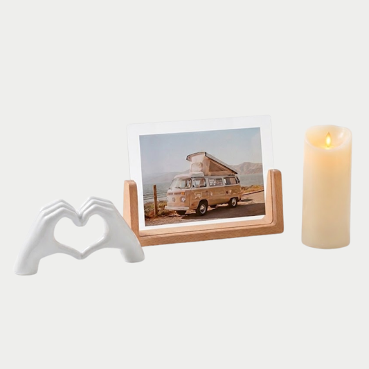 Set de Portarretratos + Vela + Adorno de Corazón
