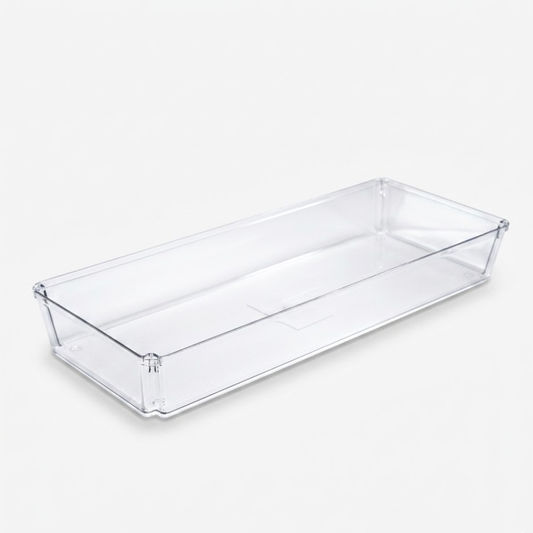 CONTENEDOR DE ALIMENTOS ACRILICO RECTANGULAR 38.3 x 10 cm