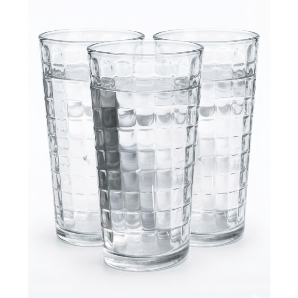 Juego de 3 vasos anillos 450ml