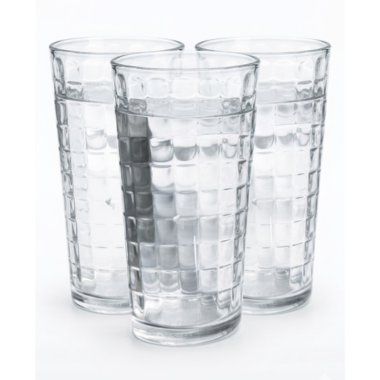 Juego de 3 vasos anillos 450ml
