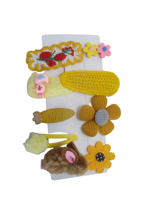 SET DE 9 CLIPS PARA CABELLO CONEJO