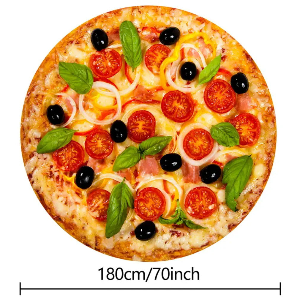 Manta Redonda Diseño Pizza