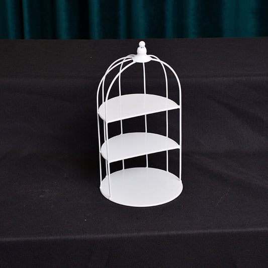 Soporte para Postres 3 Niveles Diseño Jaula