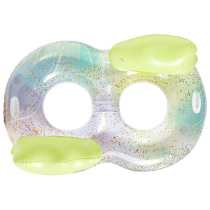 Flotador inflable circular doble asiento