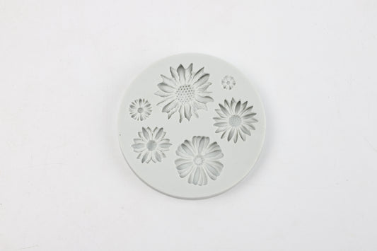 Molde de Silicona Diseño Flores
