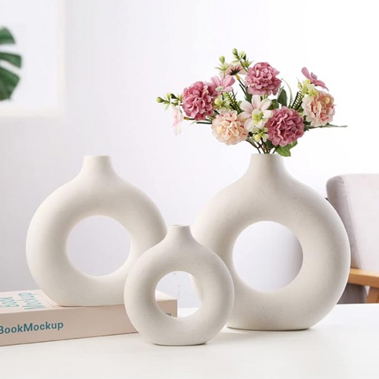 Florero de Cerámica Circular