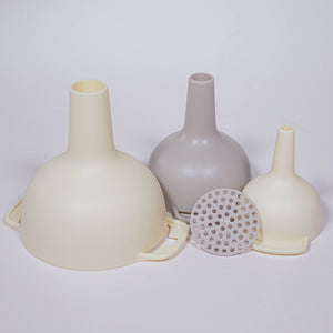 Set de 3 Embudos de Cocina | Beige