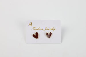 Aretes corazón Rojo
