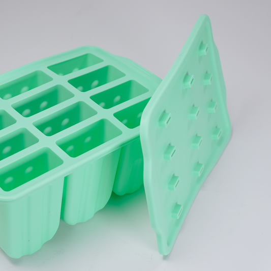Molde de Silicona para 12 Paletas | Verde