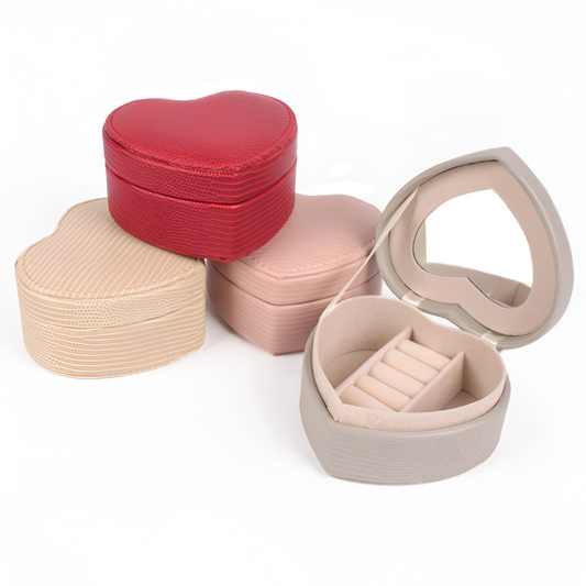 Mini Joyero Organizador Corazón PU
