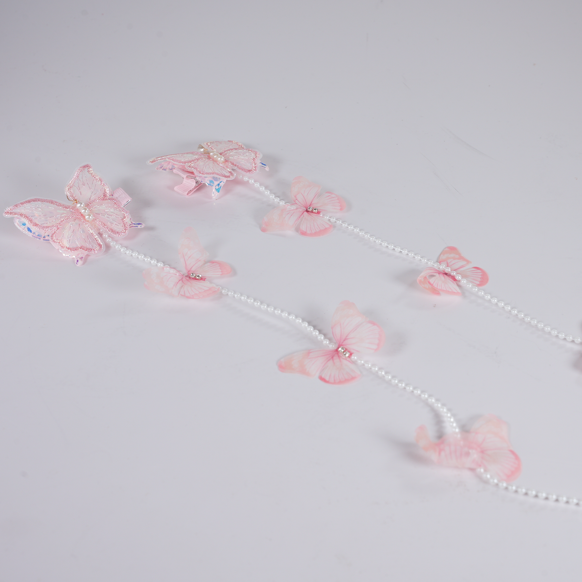 Set de 2 Ganchos de Mariposa | Rosado