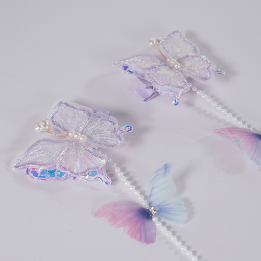 Set de 2 Ganchos de Mariposa | Lila