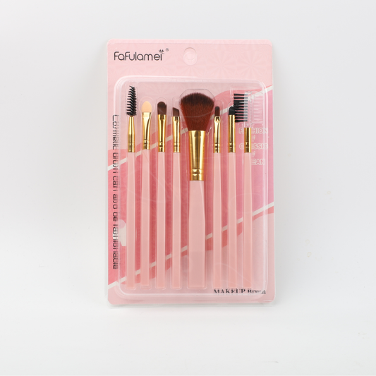 Set De 8 Brochas Para Maquillaje