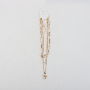 Set De 3 Collares Con Dije Flor