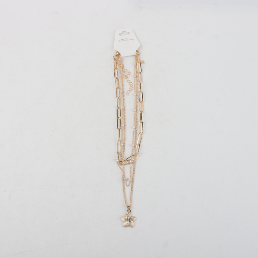 Set De 3 Collares Con Dije Flor